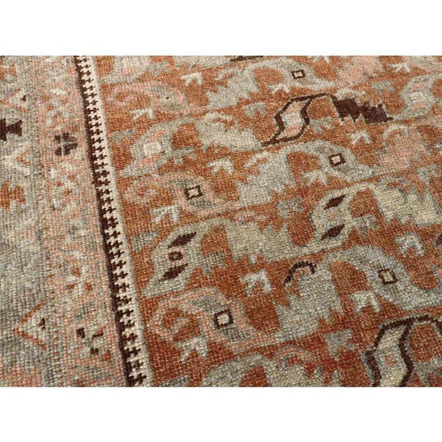 Rustic Galerie Shabab Collection Early 20th Century Persian Bidjar Throw Rug For Sale - Image 3 of 6
