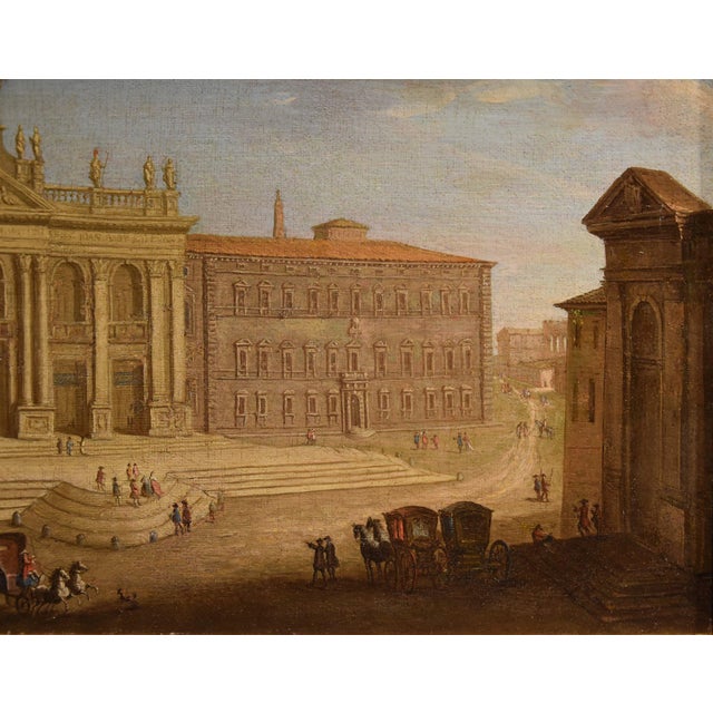 After Giacomo Van Lint, View of Rome, San Giovanni in Laterano, 1770, Oil on Canvas, Framed For Sale - Image 6 of 13