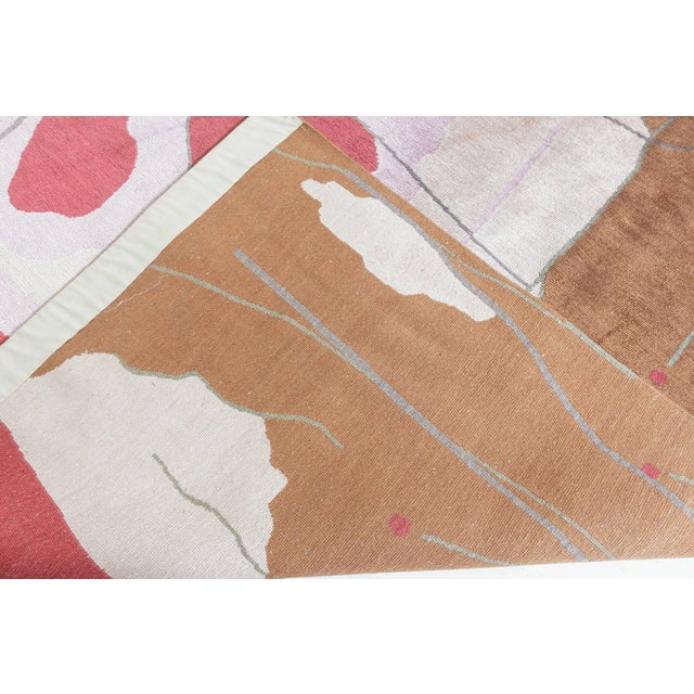 Textile Contemporary Dhalia Handmade Silk Rug by Doris Leslie Blau For Sale - Image 7 of 7