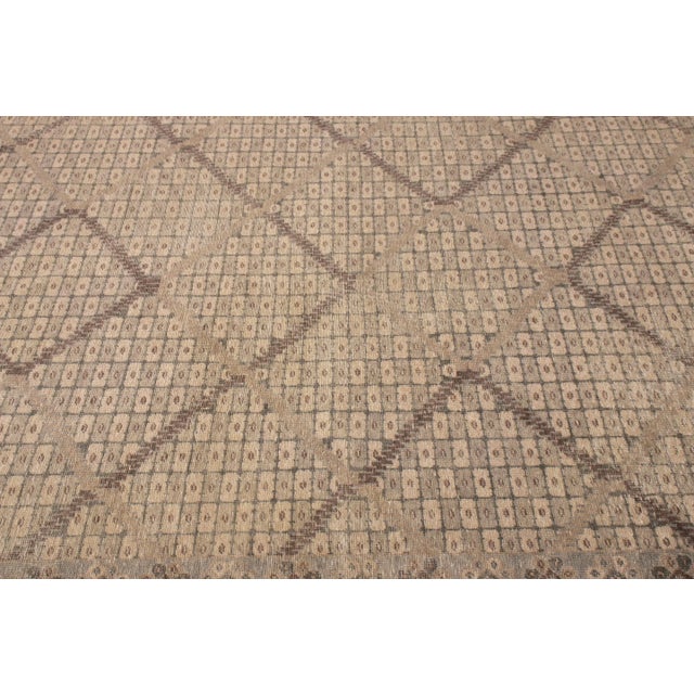 Tribal Rug & Kilim’s Oversized Distressed Otto Rug in Brown, 14x20 For Sale - Image 3 of 7