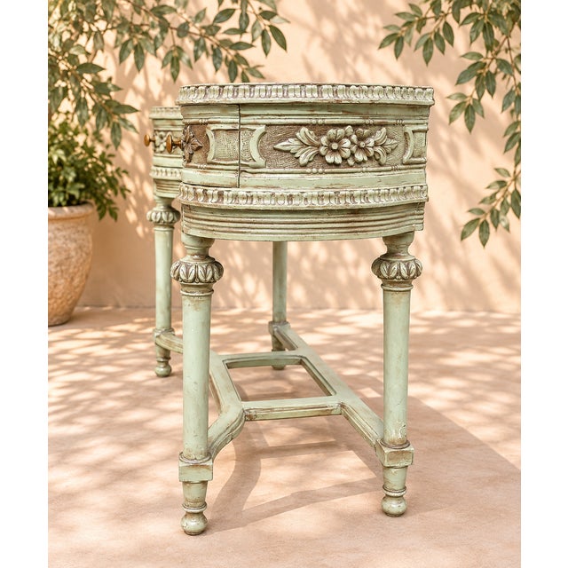 19th Century 20th Century Louis XVI Dressing Table Console with Three Drawers, 1890s For Sale - Image 5 of 8