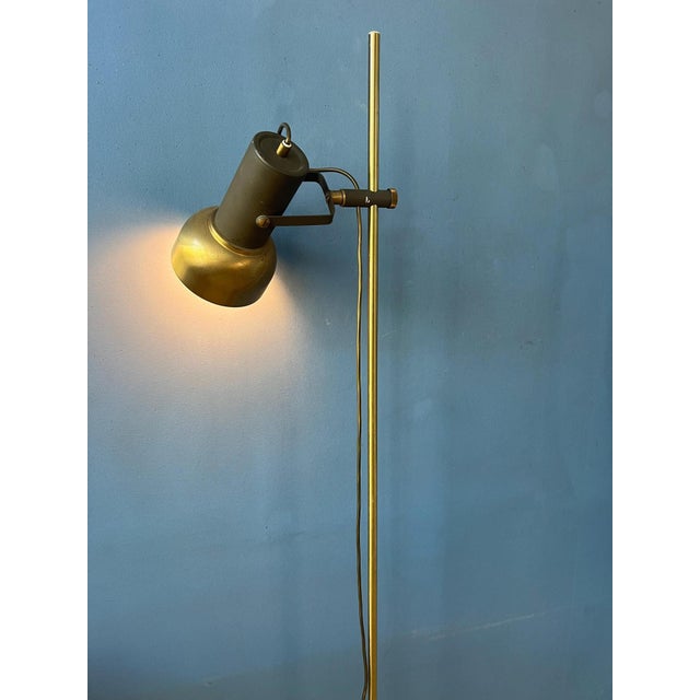 Vintage Brass Floor Lamp with Adjustable Spot For Sale - Image 11 of 11