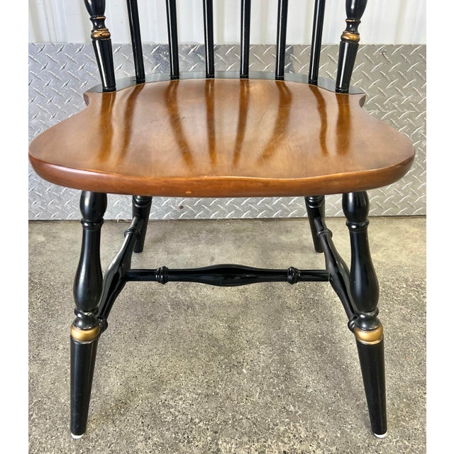 Paint Hitchcock Decorated Fanback Windsor Dining Chairs - Set of 4 For Sale - Image 7 of 12