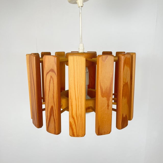 Mid-Century Modern Scandinavian Pine Suspension, 1970s For Sale - Image 6 of 16