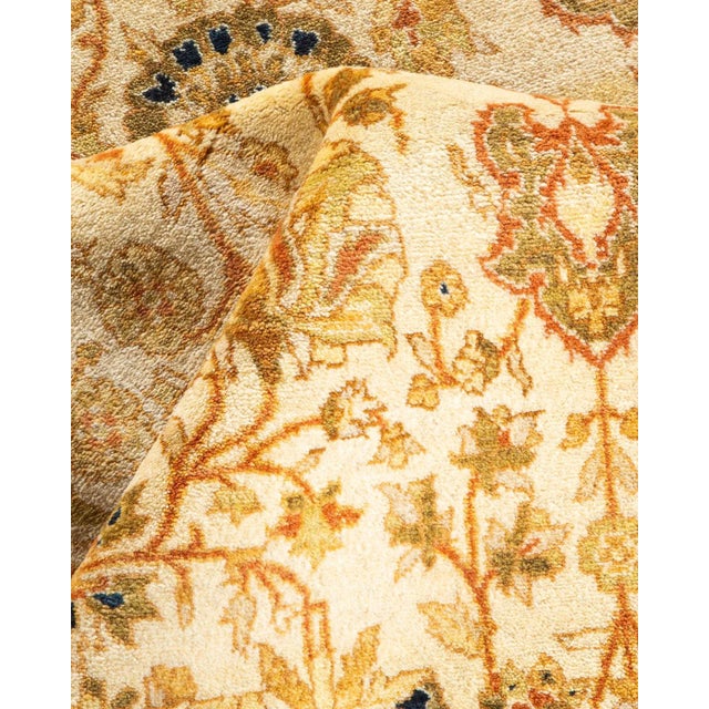 Textile Mogul, One-of-a-Kind Hand-Knotted Area Rug - Ivory, 4' 1" x 6' 2" For Sale - Image 7 of 8