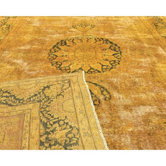 Vintage Persian Overdyed Rug 9'9" x 14'1" Chairish