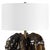 Jaudon Brown Glass Table Lamp For Sale In Chicago - Image 6 of 7