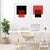 "The Interaction of Red and Black" by Liz Roache (Red, Black) This Modern, Mid Century, Contemporary Fine Art print was...