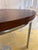 Wood Round Dining Table in Rosewood and Chrome For Sale - Image 7 of 11