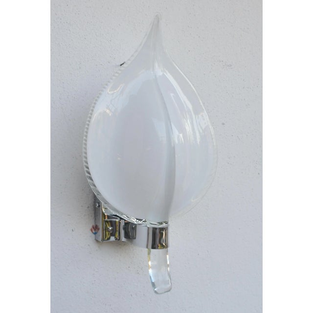 Set of 2 Murano Wall Light by Franco Luce, 1970s For Sale - Image 6 of 17