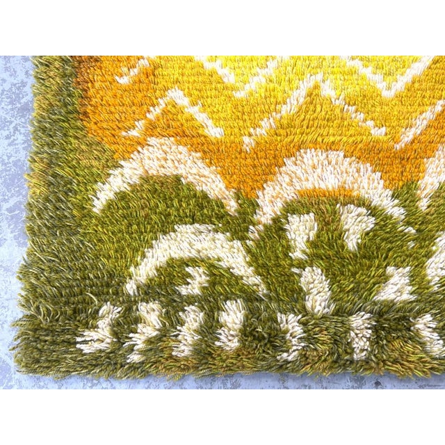 Mid 20th Century Rya Shag Wall Hanging For Sale - Image 4 of 10