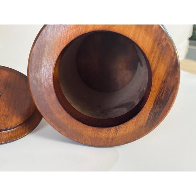 Rounded Wood and Rope Box, France, 1960s For Sale - Image 9 of 11