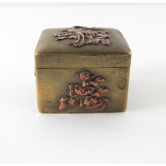 Antique Japanese Mixed Metal Pill Box Chairish