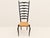 Italian 1960s High Back Chair, Italian , Chiavari Style, Buffa, Ponti Style, Cane, Black For Sale - Image 3 of 13