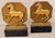 Rare 1930’s Italian Regency Equestrian Bookends by Borghese With Horse & Greek-Key Design in Gold Gilt on a Black Faux Granite Base- A Pair For Sale - Image 12 of 12