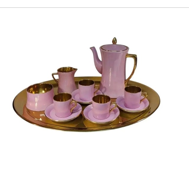 Rare vintage Carlton Ware Demitasse / Expresso Coffee Set. This elegant Demitasse set is absolutely gorgeous in glossy...