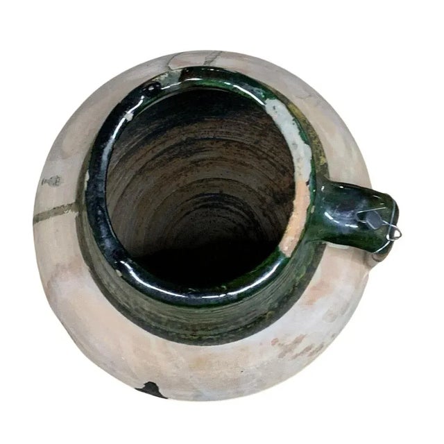 1940s Vintage Turkish Terracotta Oil Jar For Sale - Image 5 of 6