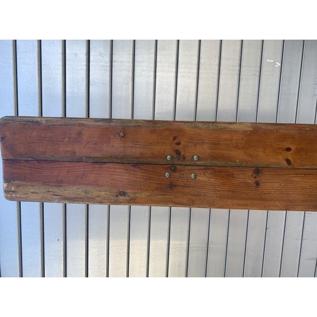 Folding Bench on Metal Legs, 1970s For Sale - Image 15 of 18