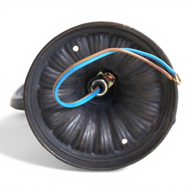 Art Nouveau Brass and Glass Wall Lamps, 1980s, Set of 2 For Sale - Image 14 of 17