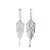 Art Deco Casato Gioielli Italian 18k White Gold Diamond Art Deco Revival Chandelier Earrings, Pair For Sale - Image 3 of 13