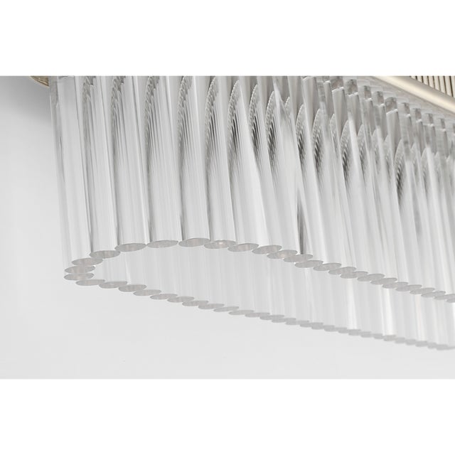 Visual Comfort Marie Flanigan for Visual Comfort Signature Menil 24" Linear Sconce in Polished Nickel with Crystal Rods For Sale - Image 4 of 9