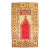 Early 20th Century Colorful Antique Prayer Niche Turkish Rug, 3'7'' X 5'6'' For Sale