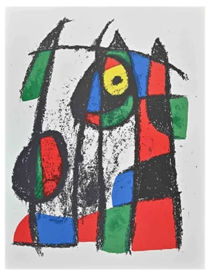 Joan Miró, Lithographe VII, 1974, Lithograph