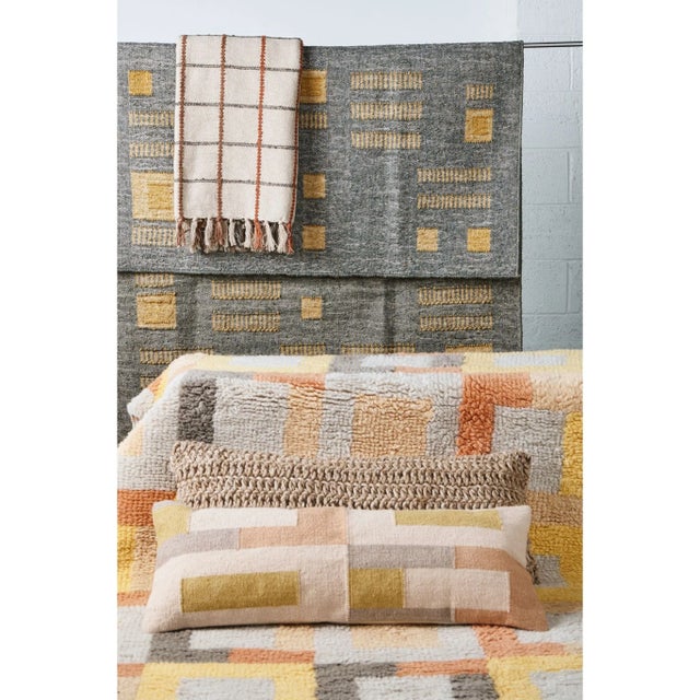 Shale Large Lumbar Pillow is beautifully handwoven lumbar pillow made using soft high quality cotton from India. Weavers...