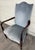 Late 20th Century Vintage Federal Style Inlaid Mahogany Lolling Armchair For Sale - Image 5 of 10