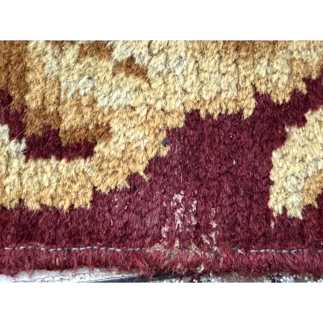 1950s Spanish Hand-Knotted Wool Rug, 1950 For Sale - Image 5 of 13