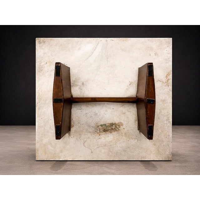 Limestone Coffee Table by Jorge Zalszupin in Rosewood & Marble, Brazil, 1959 For Sale - Image 14 of 18