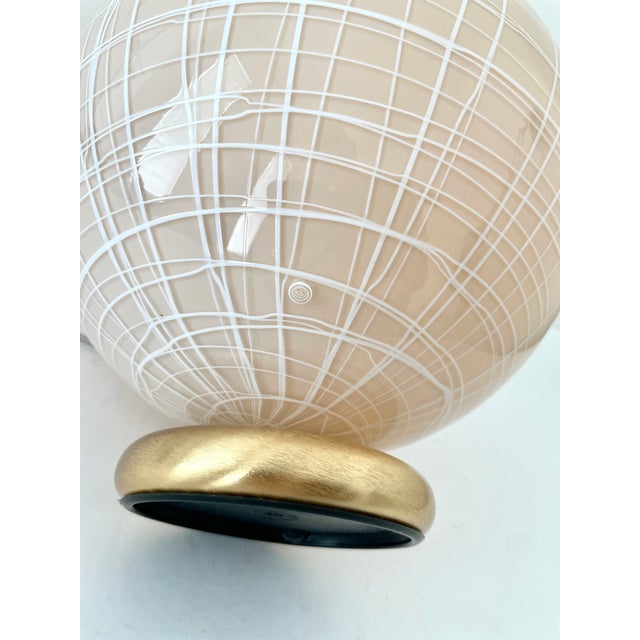 Glass Peonia T 25 Table Lamp in Cream Murano Glass from La Murrina, 1990s For Sale - Image 7 of 17