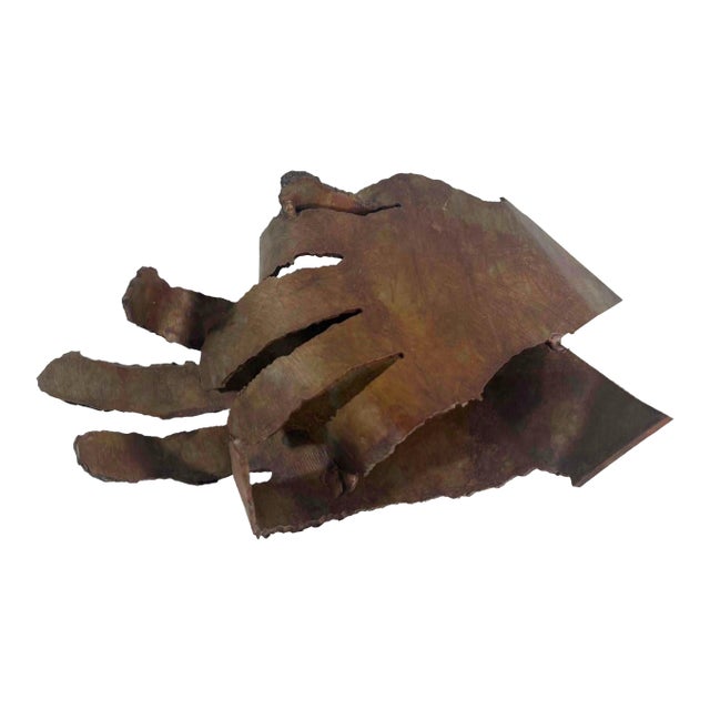 "Clasped Hands" — Abstract Bronze Sculpture, Herbert Simon 1998 For Sale
