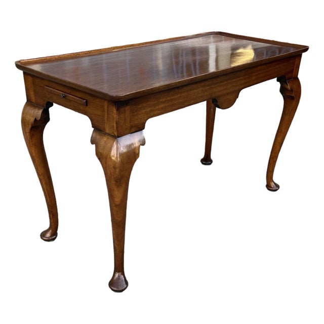English Mahogany Tea Table For Sale
