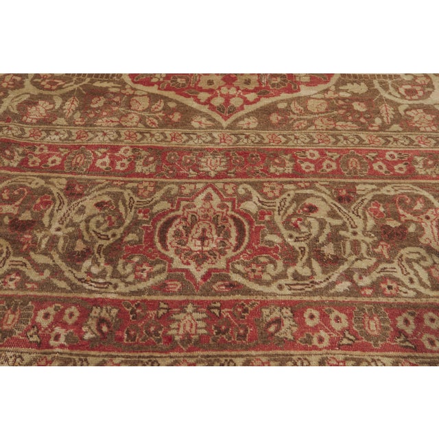 Late 19th Century Haji Khalili Antique Persian Tabriz Rug, 09'00 X 12'00 For Sale - Image 5 of 10
