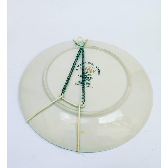 1980s Ceramic Calendar Plate by Piero Fornasetti, 1980 For Sale - Image 5 of 7
