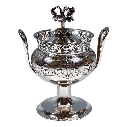 Antique Vienna Empire Silver Sugar Urn, 1805 For Sale