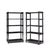 Contemporary Baker Black Lacquered Etagere Shelves - Pair For Sale - Image 3 of 9