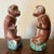 Ceramic 19th Century Chinese Export Famille Rose Porcelain Monkeys Holding Peaches - a Pair For Sale - Image 7 of 13