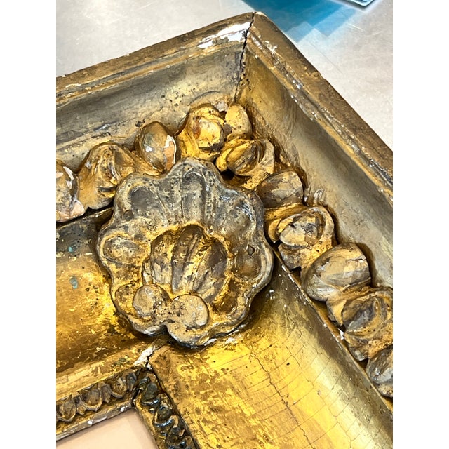 Gold Antique Framed Pastel Portrait of Young Woman, Giltwood Frame, French Romantic Style For Sale - Image 8 of 12