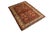 Rustic Boho Chic Super Kazak Red/Gold Wool Rug - 4'1'' X 5'5'' For Sale - Image 3 of 10