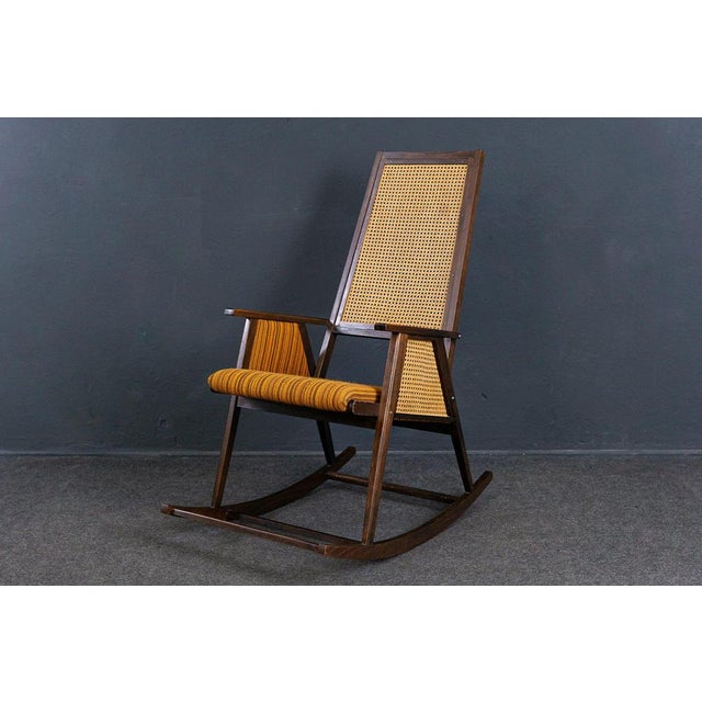 Vintage Yellow Rocking Chair For Sale - Image 6 of 16