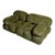 1970s Camaleonda Sofa bin Green Linen Velvet y Mario Bellini for B&B Italia, 1972, Set of 2 For Sale - Image 5 of 18