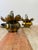 Brass Vintage 1960s 3 Tiered Brass Lotus Flower Pendant Light by Feldman Hollywood Regency Chinoiserie Chic Style For Sale - Image 8 of 9