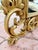 Gold Wall Mirror With Carved Frame In Rococo Style For Sale - Image 6 of 9