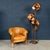 A striking italian brass floor lamp dating to the 1970s, designed in the form of an oversized flowering plant. The...