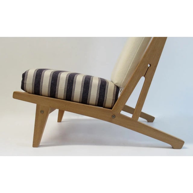 Ink Blue C. 1960's Hans J. Wegner Denmark "Getama" Lounge Chairs - A Pair (Restored) For Sale - Image 8 of 17