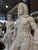 Figures on Round Bases in Solid Carrara Marble, Set of 2 For Sale - Image 5 of 15