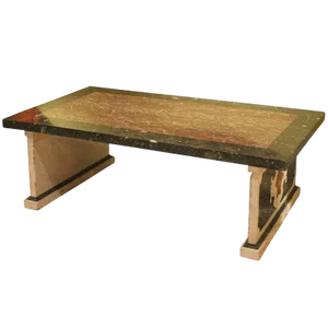 20th Century Italian Polychromed Rectangular Marble Coffee or Cocktail Table