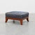20th Century Art Deco Upholstered Ottoman with Sabre Legs, France, 1950s For Sale - Image 11 of 11